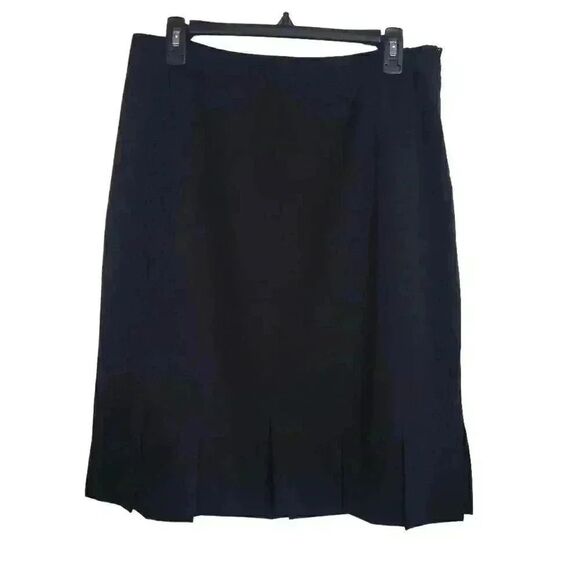 Grace Elements Women's Black Poly/Rayon/Spandex Lined Pencil Straight Skirt w Sl - Picture 1 of 12